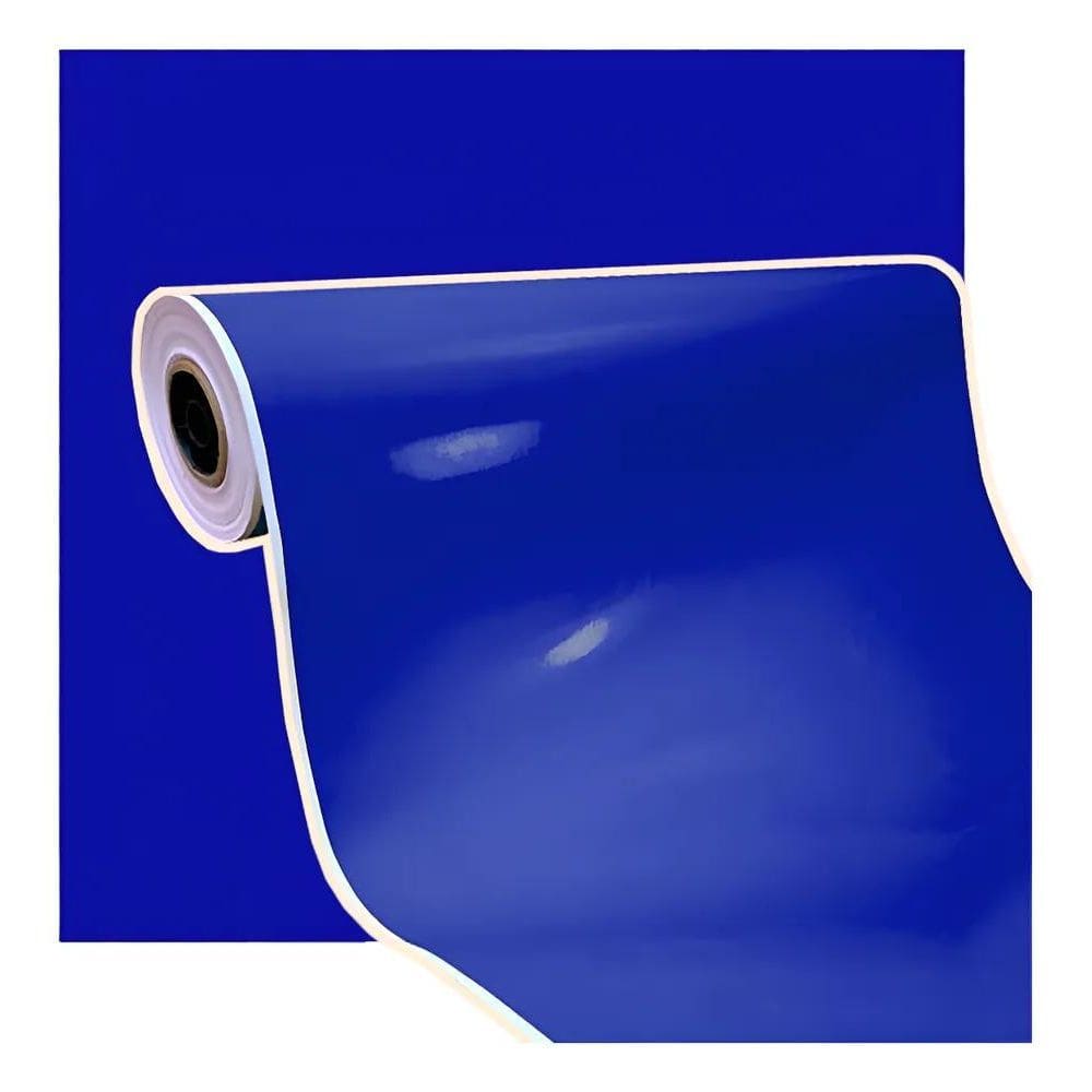 Papel Presente Couche 40X100M: Cores Vivas E Nã Azul-Escuro