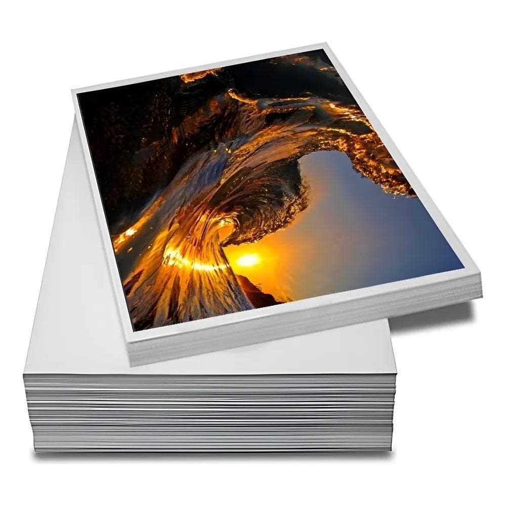 Papel Fotográfico Adesivo A4 Glossy 135G Premium - 200 Fls