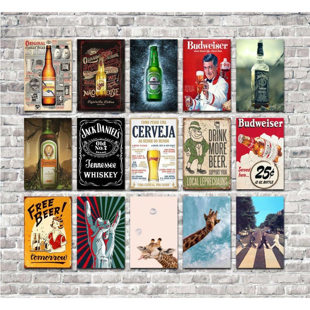 Kit 15 Placas 20X30 Decorativas No Mdf Adesivada Modelo 6