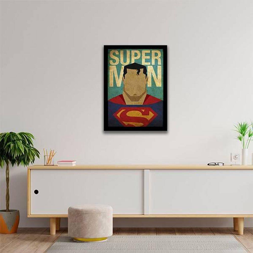 Quadro Decorativo Super Man Vintage