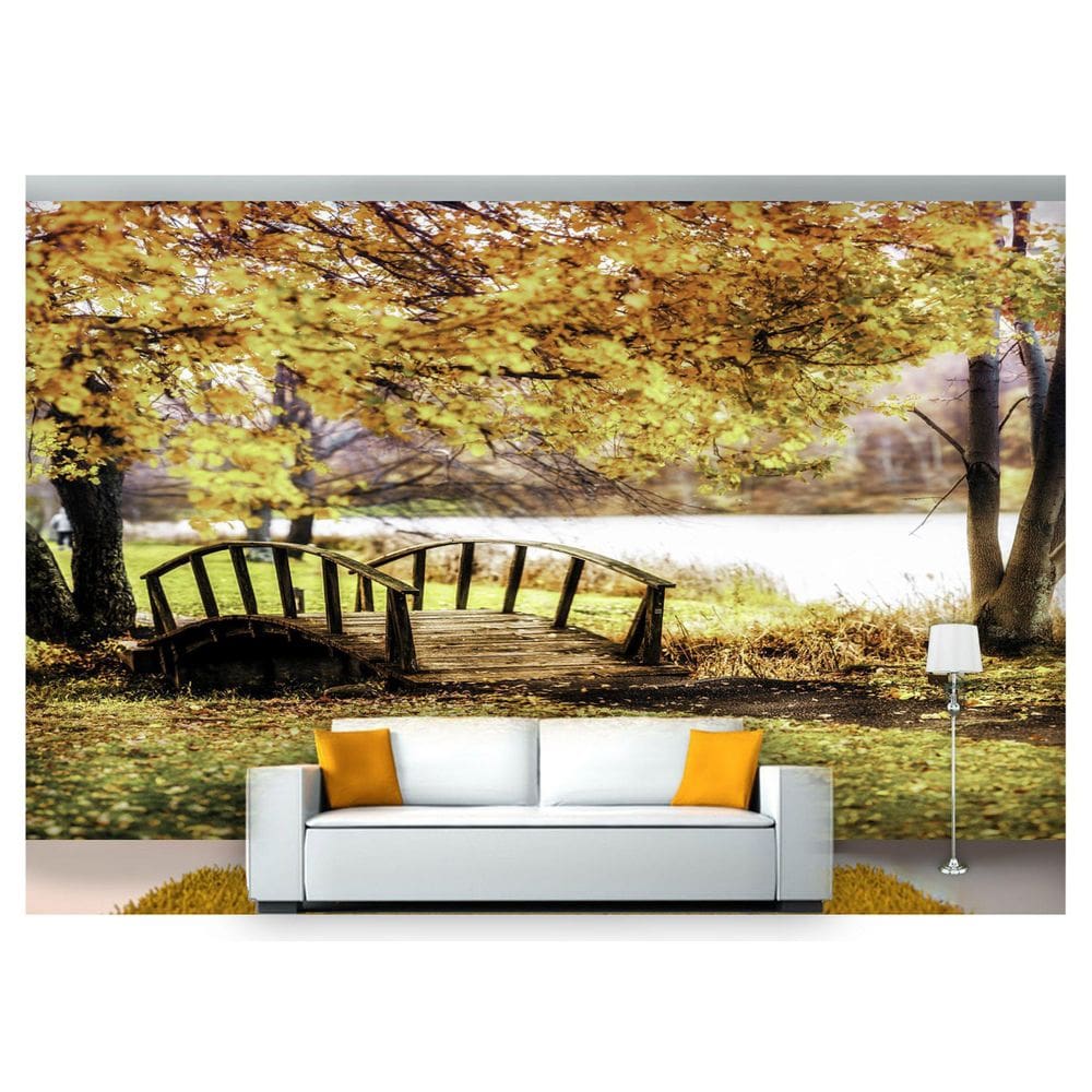 Papel De Parede Jardim Japonês Árvore 3D Jjp43