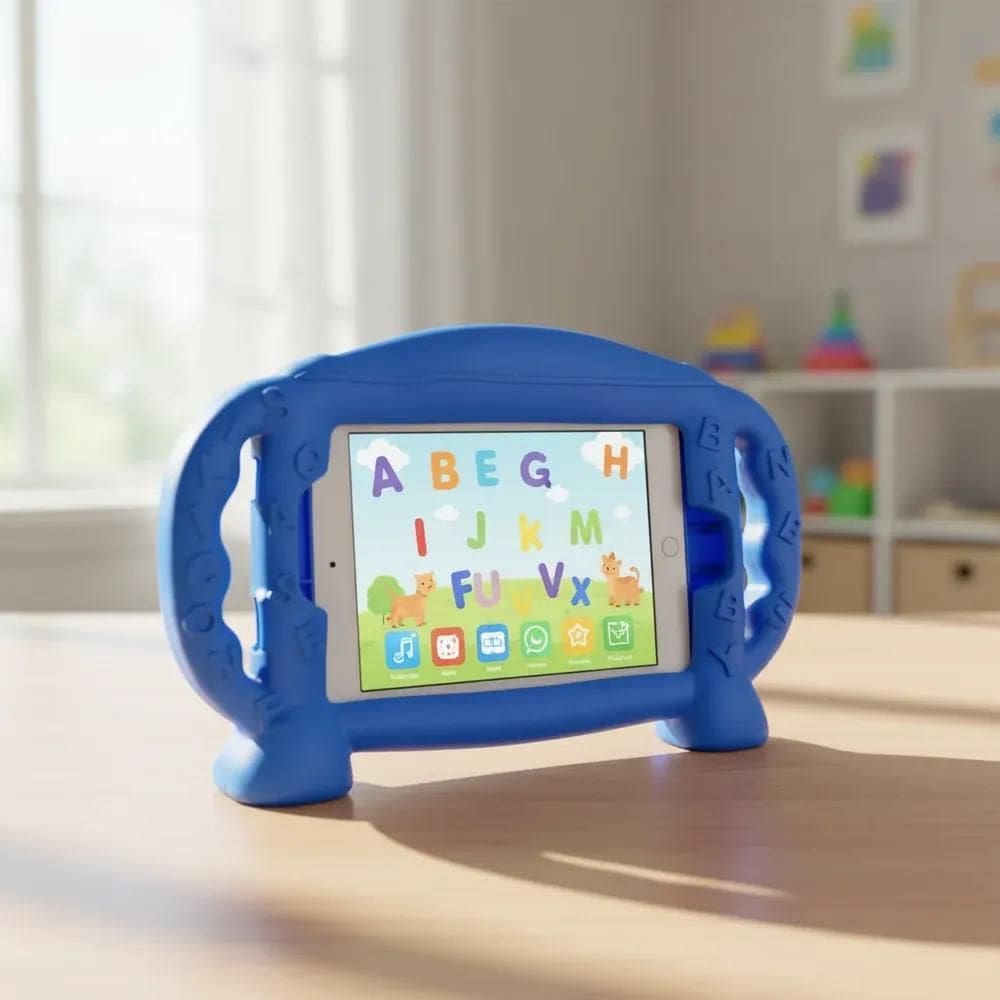 Capa Tablet 7 Infantil Ma Case Anti-Impacto Alça Azul