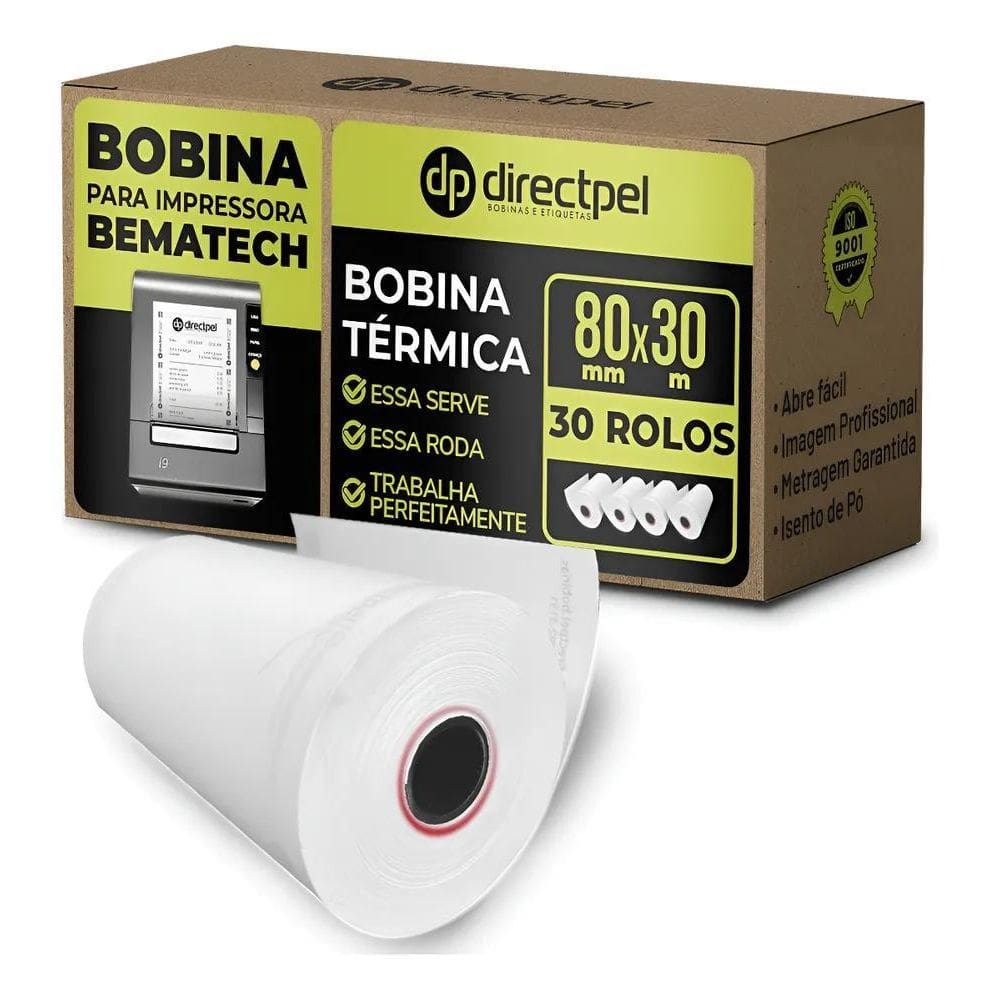 Bobina Térmica Bematech Mp4200 - 30 Rolos 80X30M