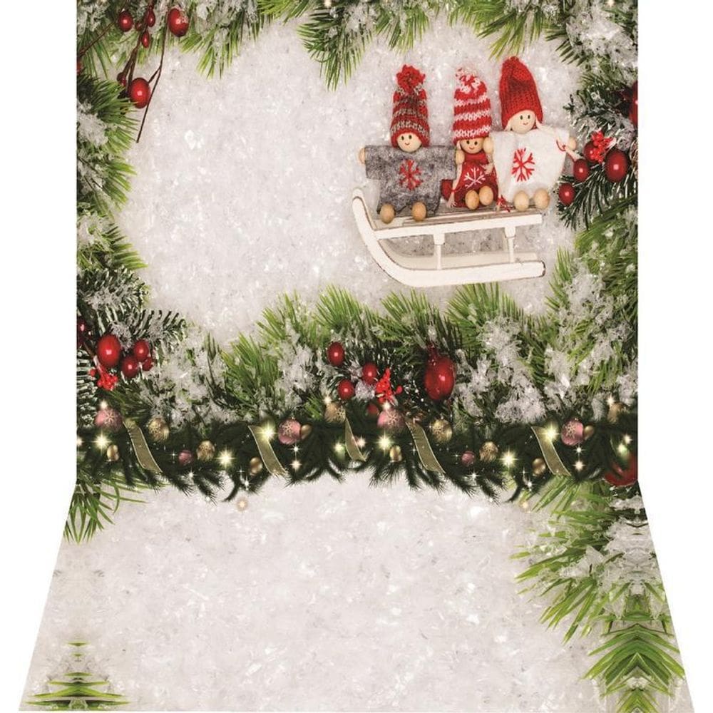 Fundo Fotográfico Newborn Em Tecido Natal 1,50X2,20