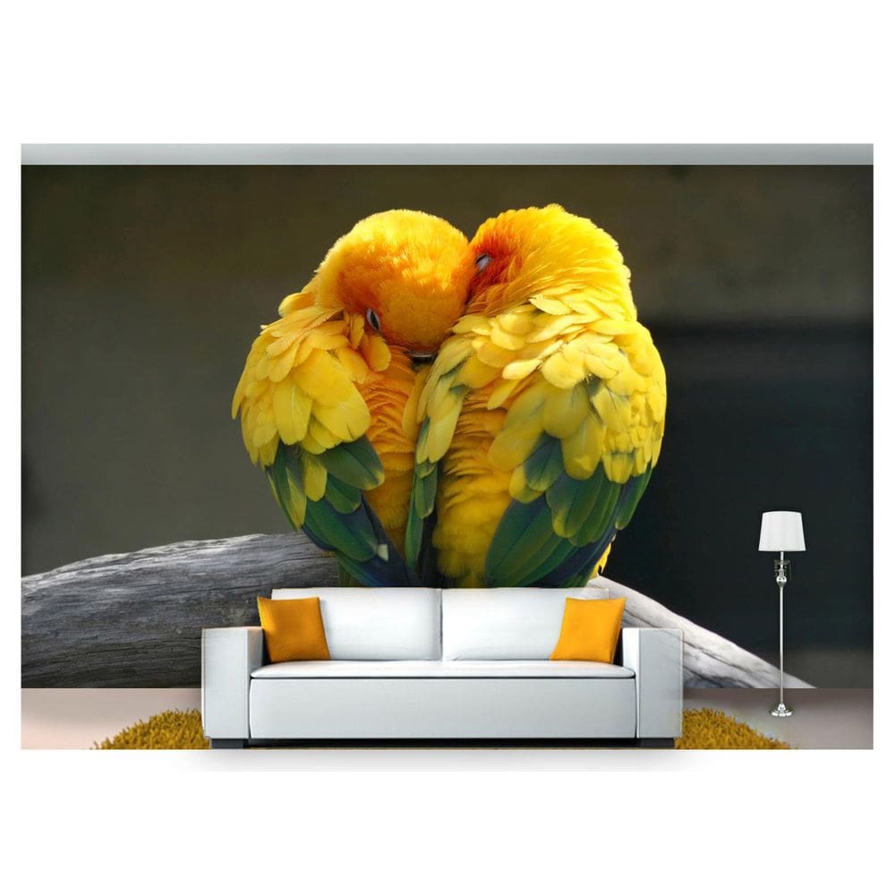 Papel De Parede Animais Casal De Piriquitos  Anm127