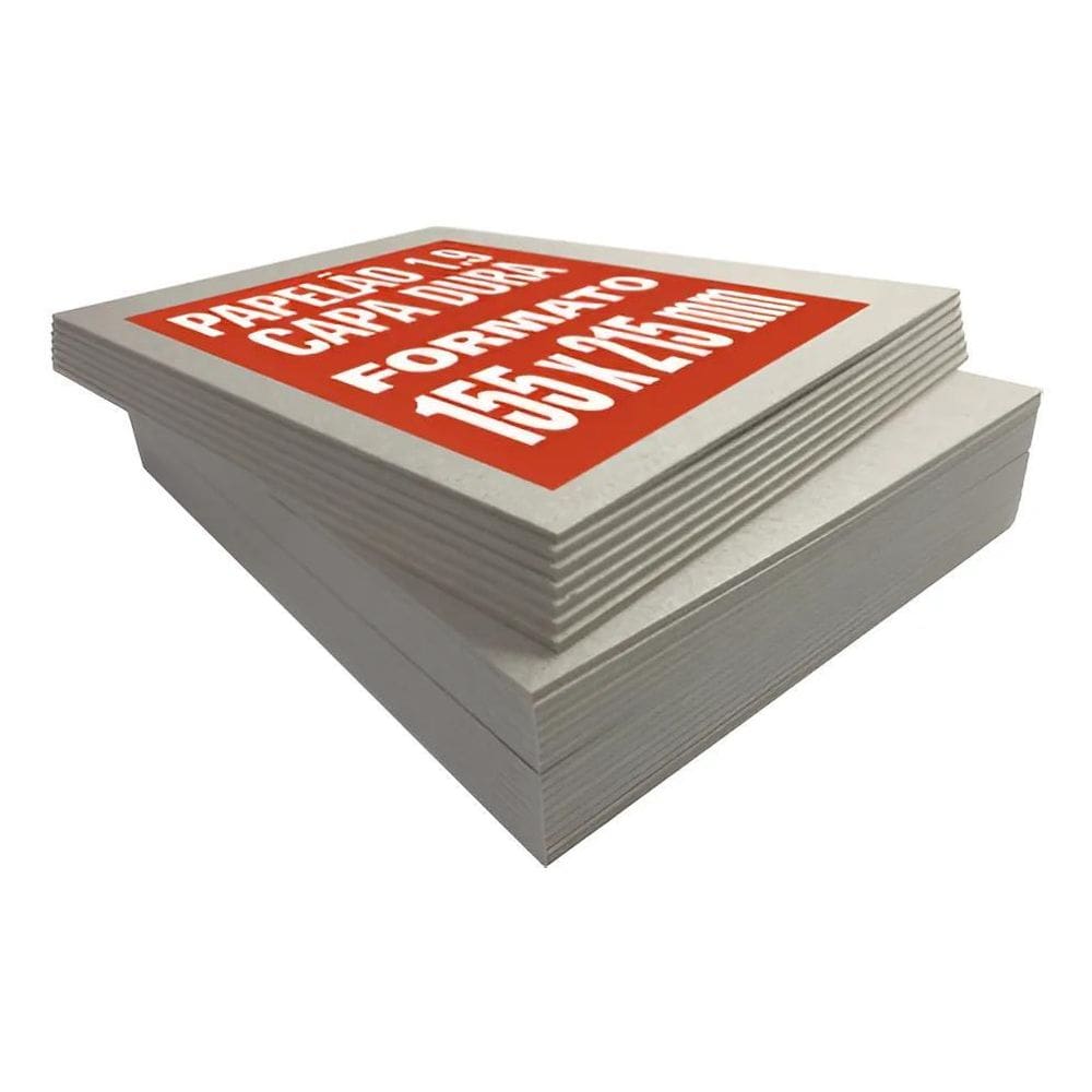 Papelão Cinza 1.9Mm 100 Folhas Capa Dura Para Artesanato