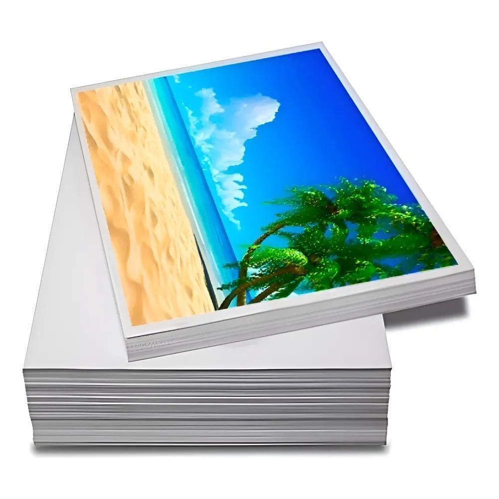 Papel Fotográfico Glossy A4 180G 500 Fls - Cores Vivas 100%