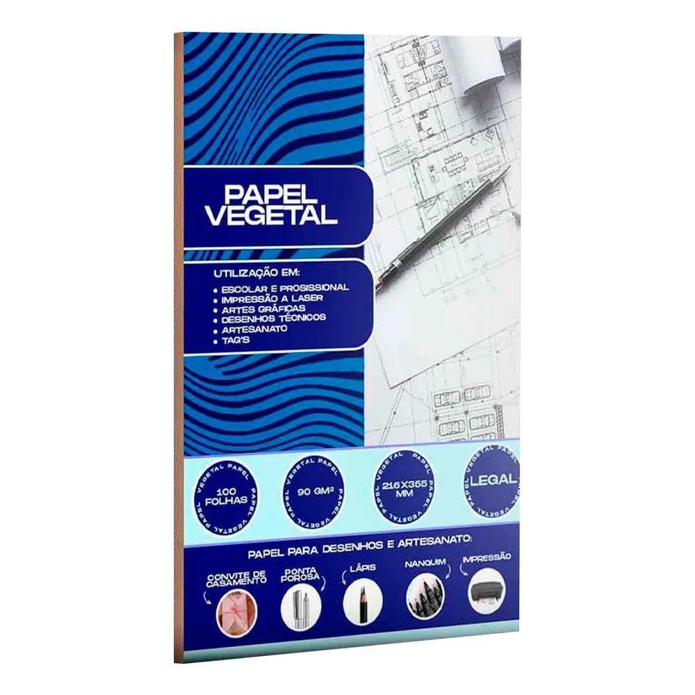 Papel Vegetal 90G Ofício Laser: 100 Folhas Profissionais
