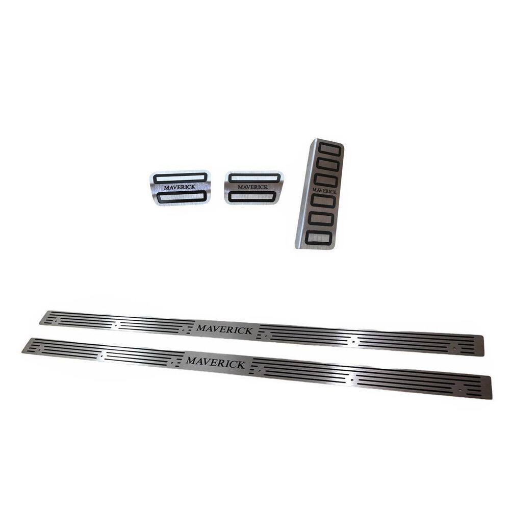 Pedaleira E Soleira Porta Inox Ford Maverick