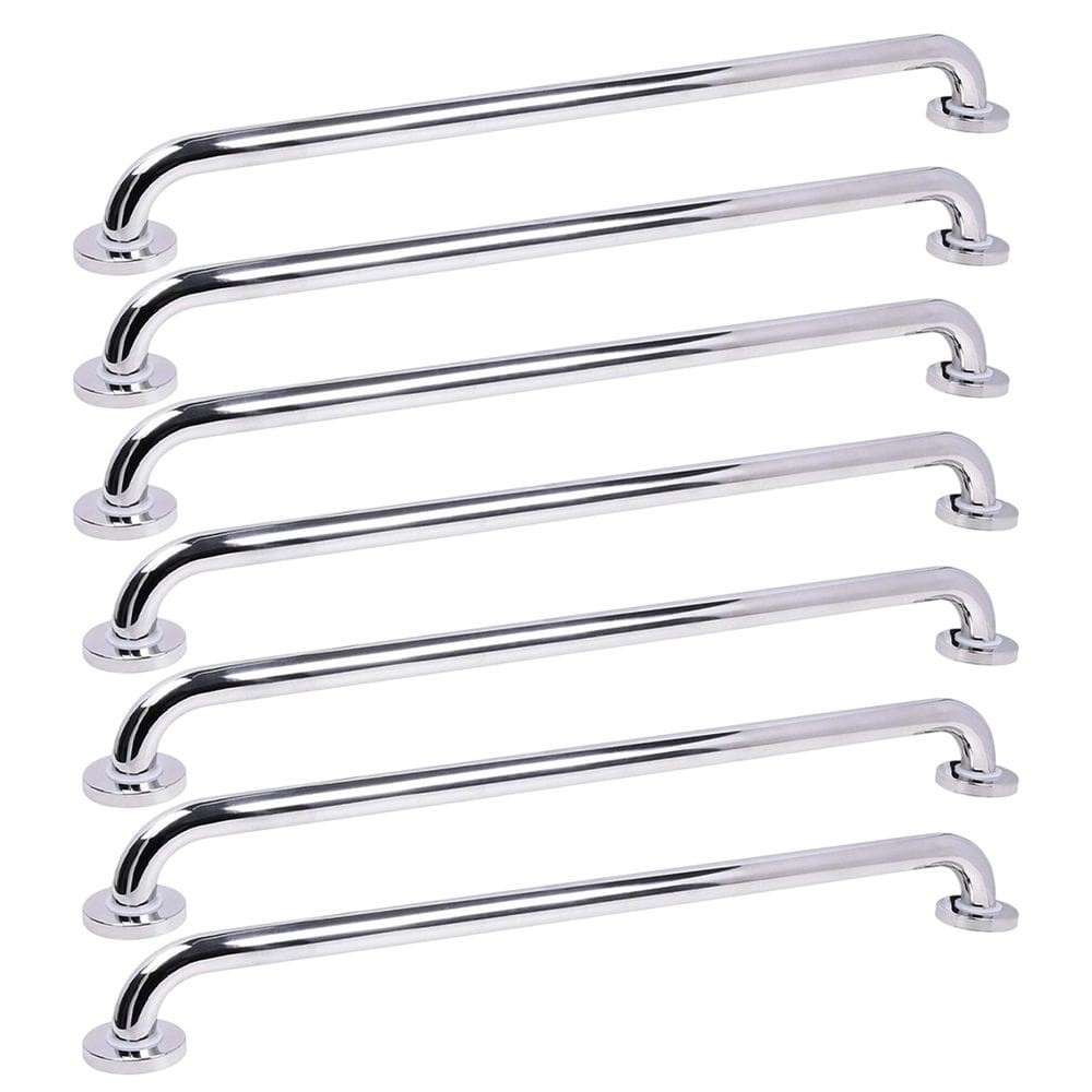 Barra de Apoio Alca 80cm kit 7 Uni Acessibilidade Idoso Cadeirante Deficiente Box Banheiro Corrimao Seguranca Corredor