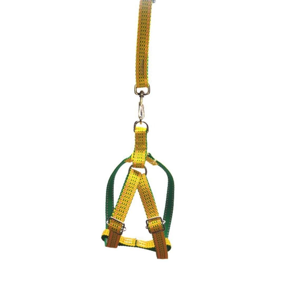 Coleira Peitoral Riscadinho Americano - Amarelo Nº 03