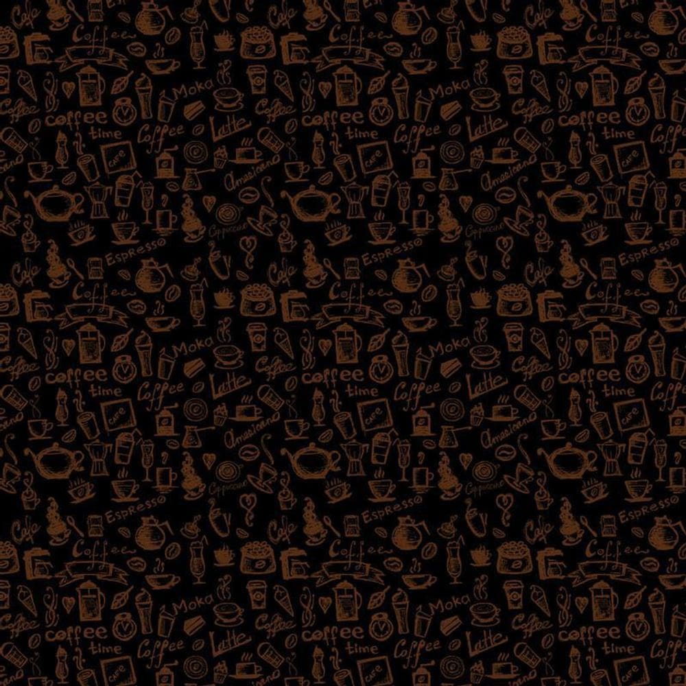 Papel Parede Café Coffee Espresso Bulé Chaleira Fundo Preto