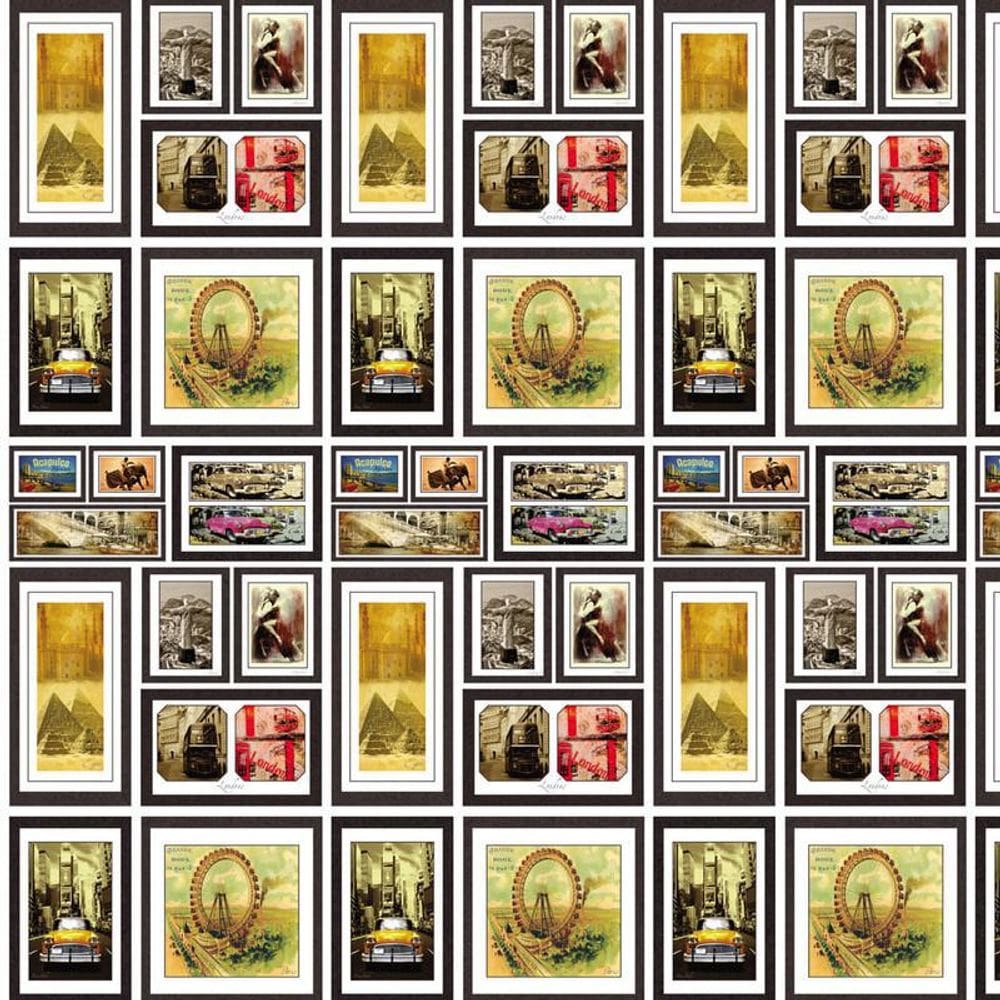 Papel De Parede Quadro Local Famoso Autocolante Decorativo