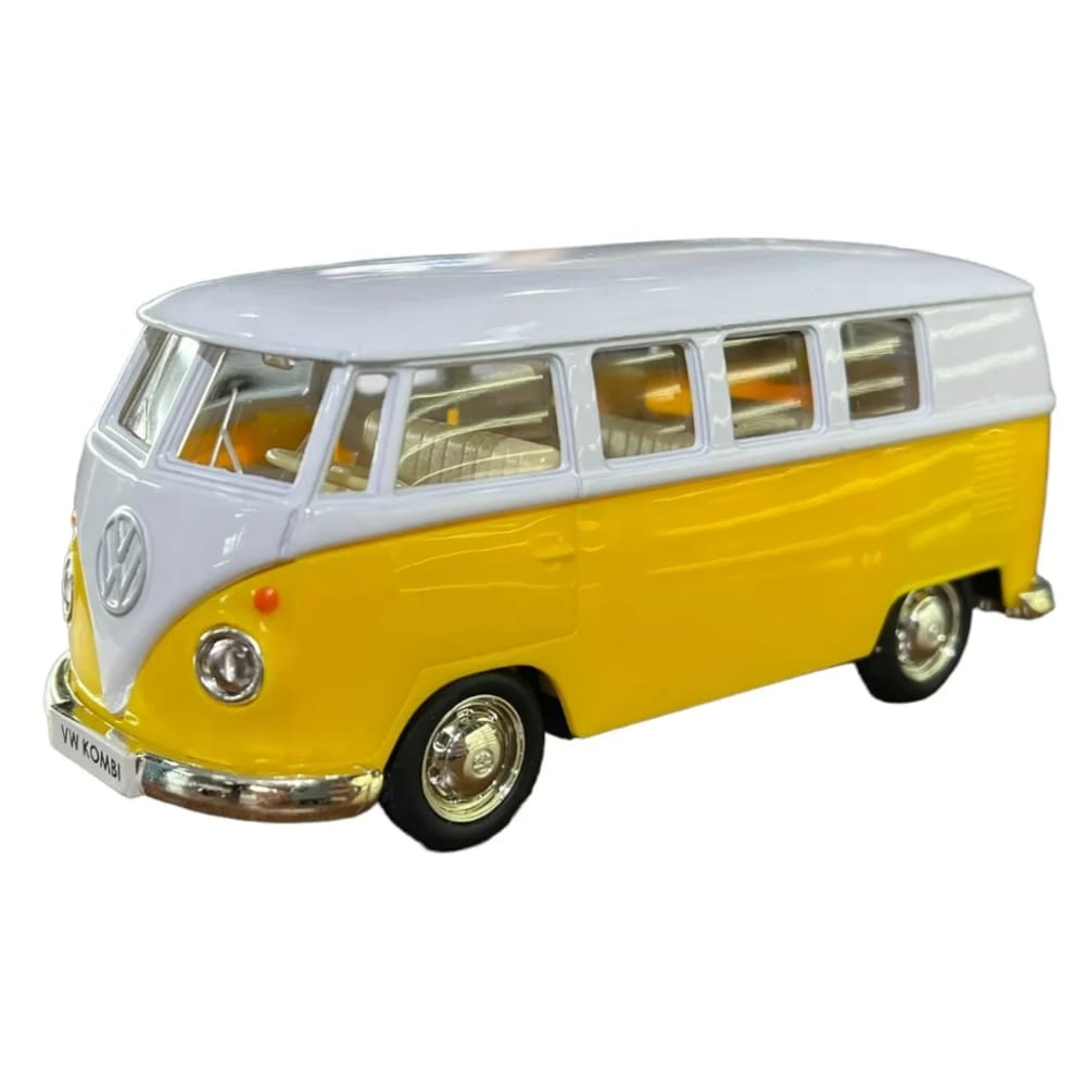 Vw Kombi Nacional metal 1962 Rmz 1:32 Amarelo