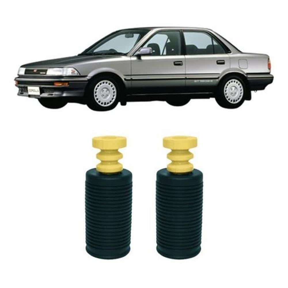 Par Batente Coifa Amortecedor Traseiro Corolla 1999 2000 01
