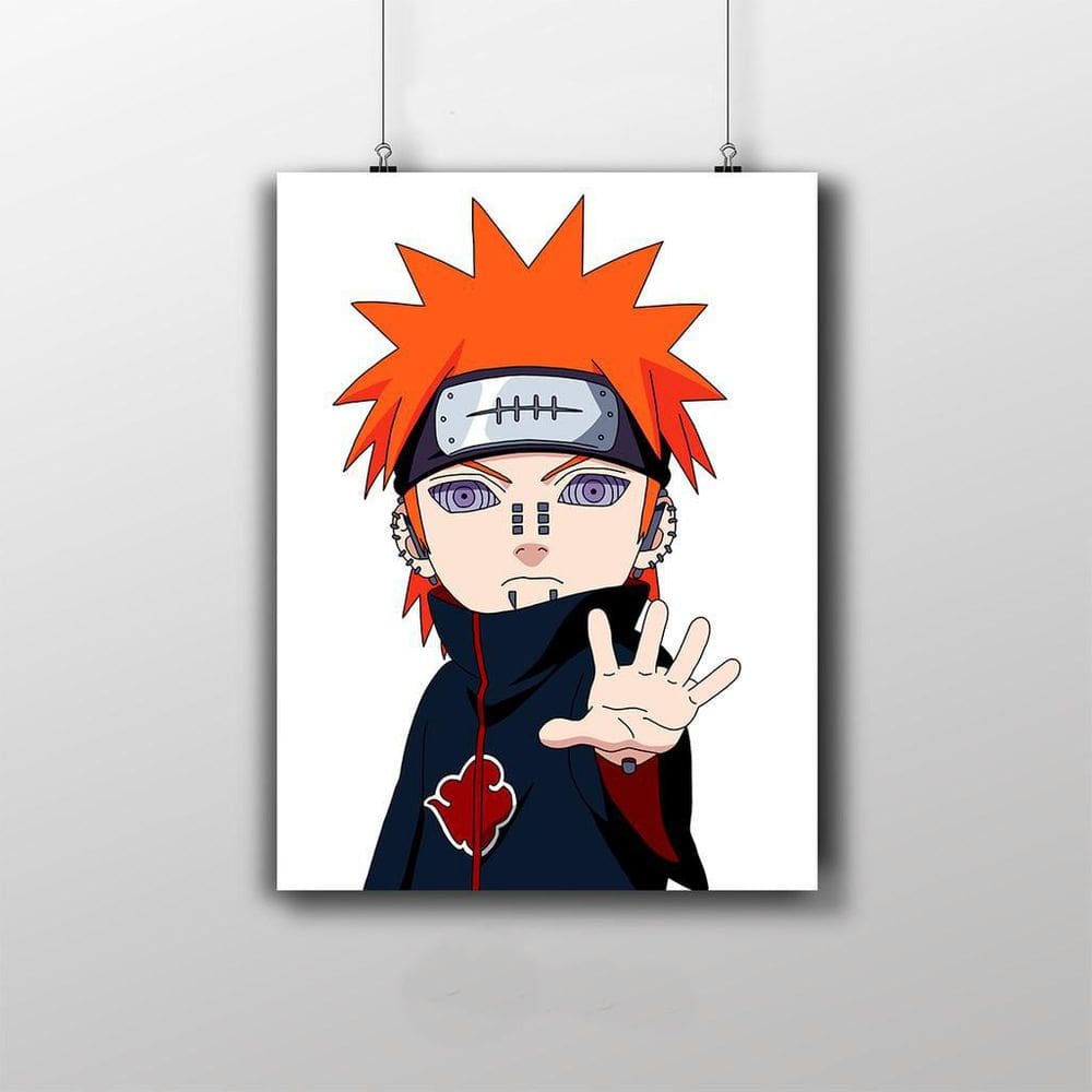 Placa Decorativa Pain Yahiko - Naruto Shippuden Anime Infantil