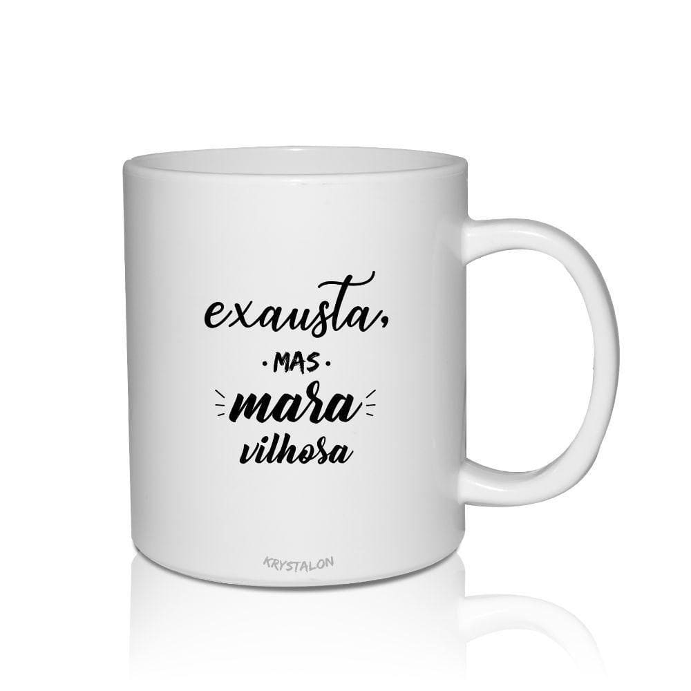 Kit 2 Canecas Brancas Personalizadas Home Office Maravilhosa