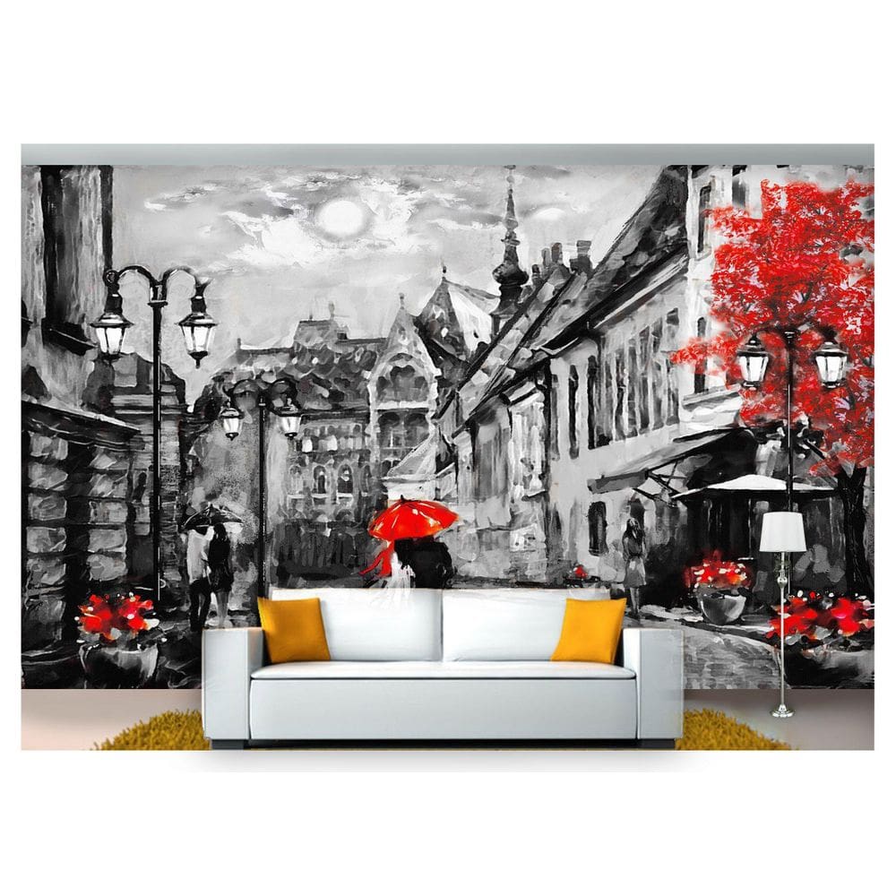 Papel De Parede Cidade Antiga Rua Européia  Cda44