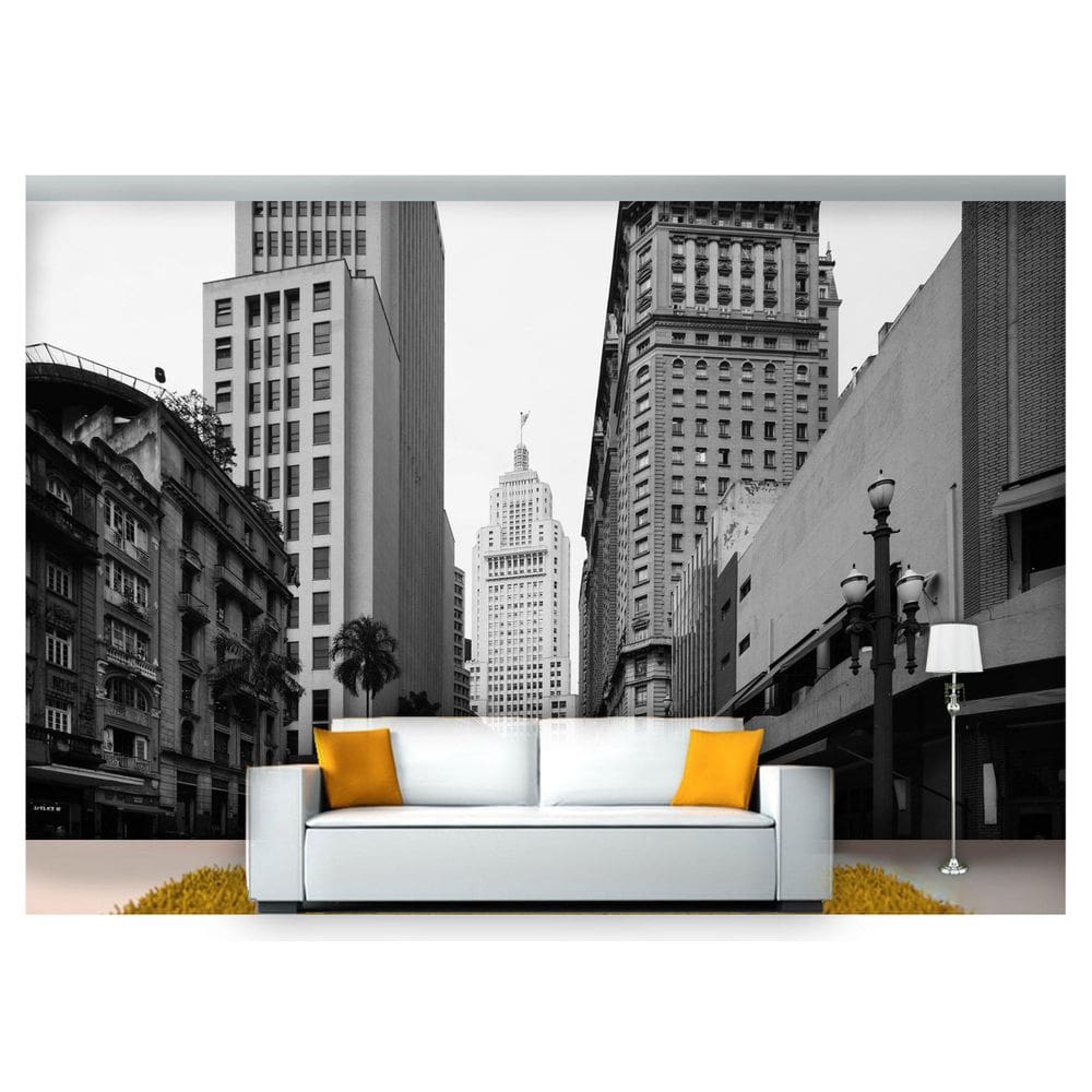 Papel De Parede Cidade Prédio Banespa 3D Ncd230