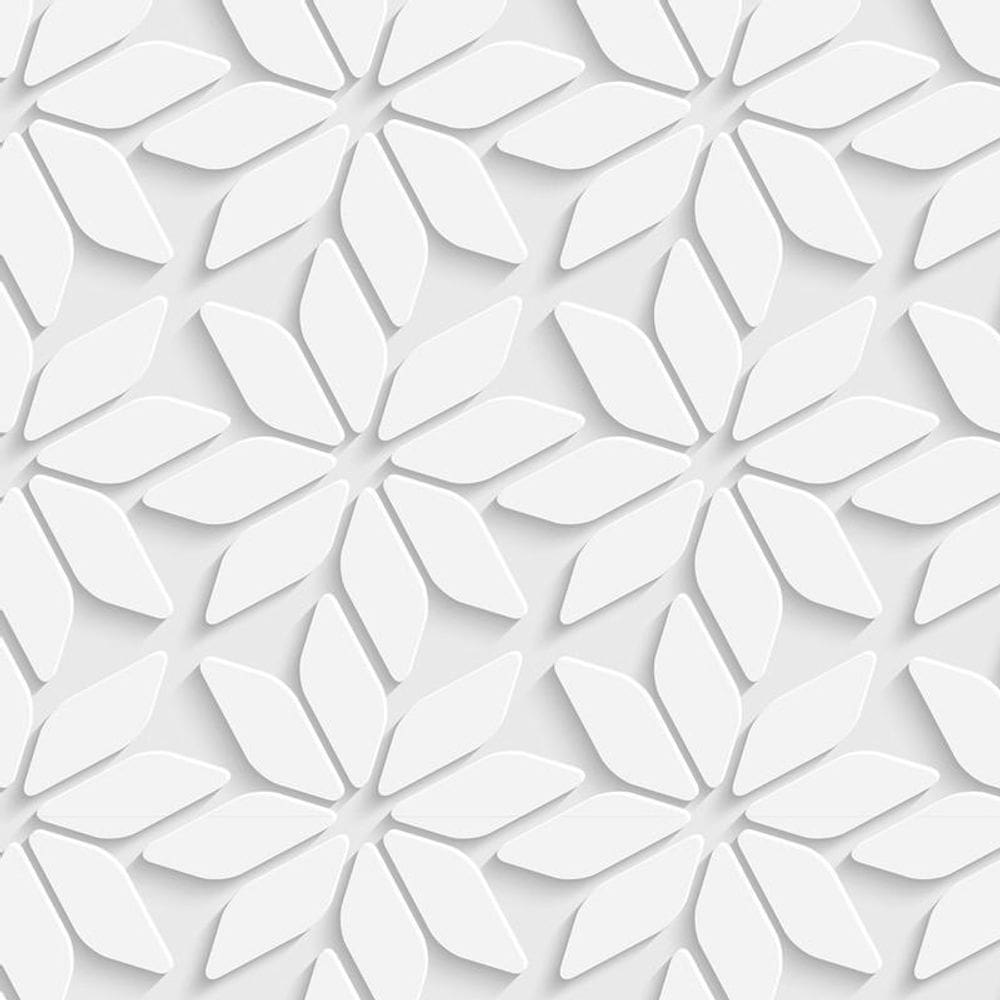 Papel De Parede 3D Floral Pequeno Geometrico Adesivo Quarto