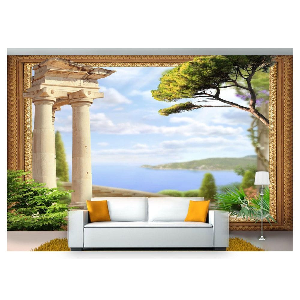 Papel De Parede Paisagem Digital Ban 3D Dah48