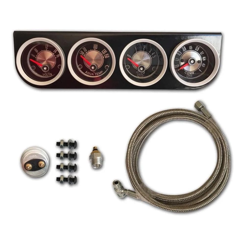 Kit 4 Manômetros Elétrico Para Ford Maverick