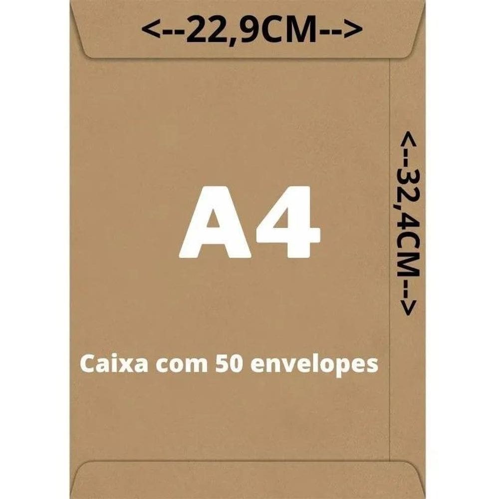 Envelope A4 Kraft 80G Para 50 Und: Organização E Estilo