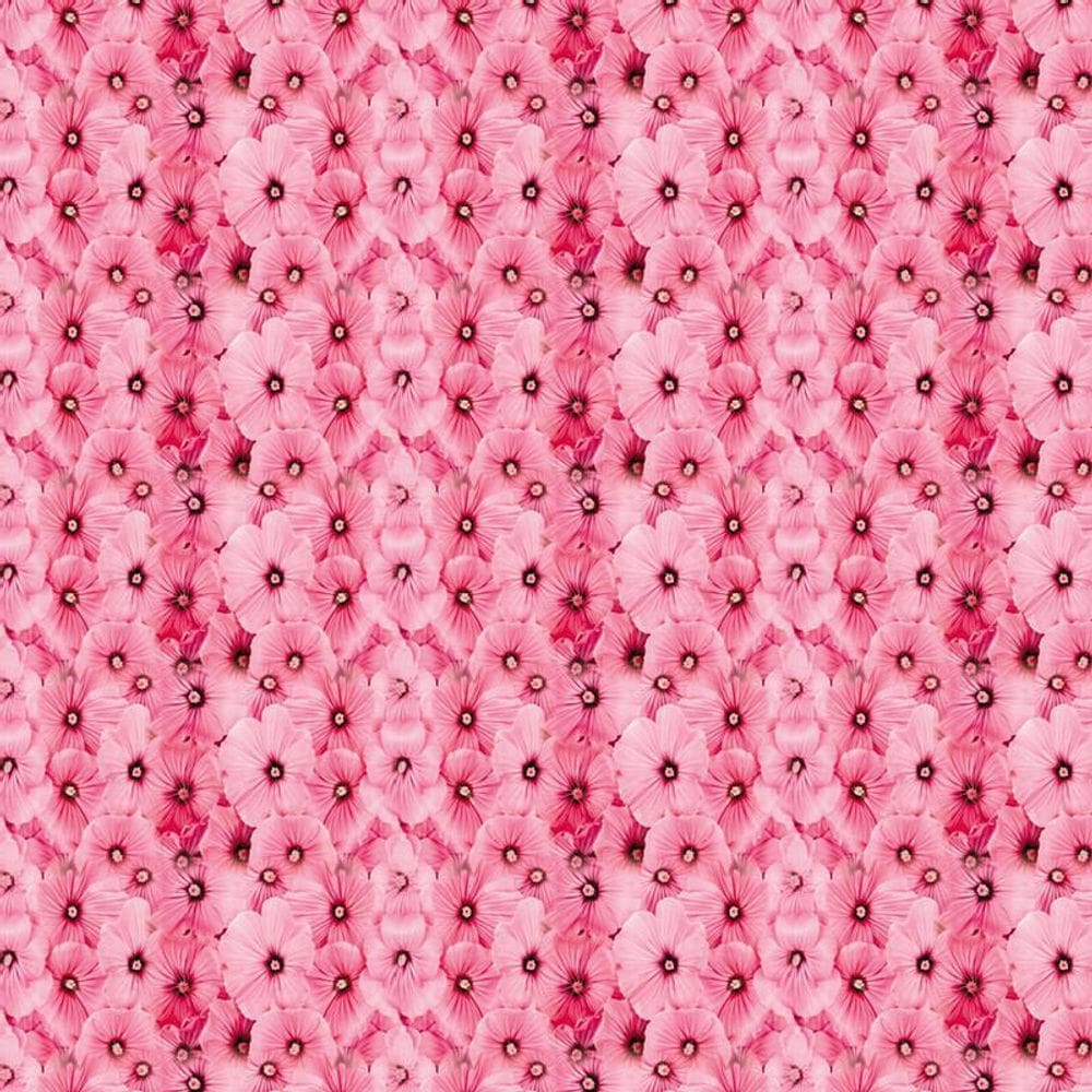 Papel De Parede Floral Flores Rosa Claro Autocolante Quarto