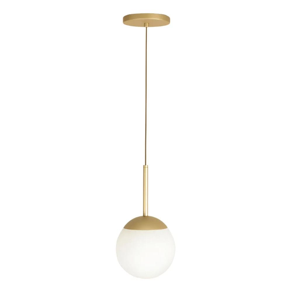 Pendente Globo 15Cm Alumín Dourado Fosco 127/220V