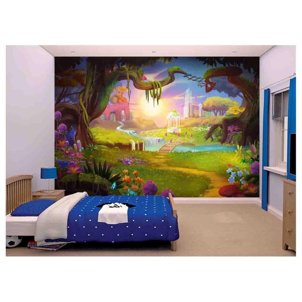 Papel De Parede Floresta Encantada Jardim  Azs179