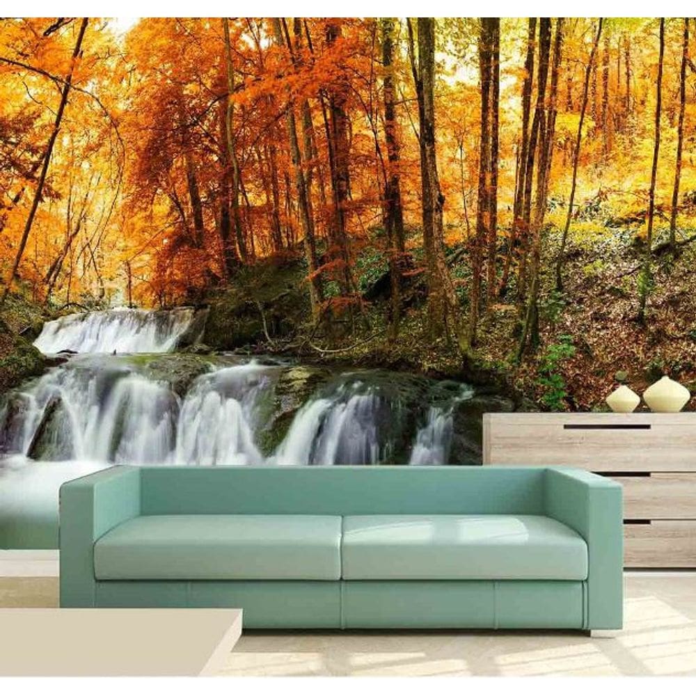 Papel de Parede Painel Fotográfico Cachoeira 3D 1M² na 032