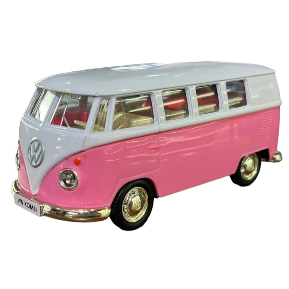 Vw Kombi Nacional metal 1962 Rmz 1:32 Rosa