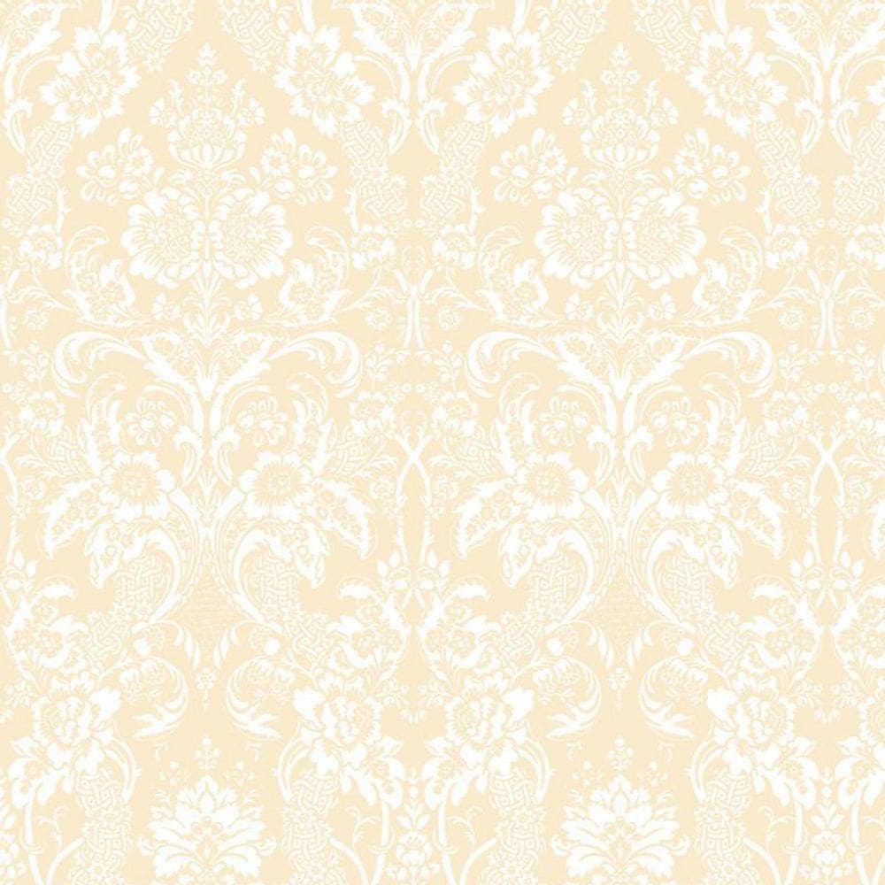 Papel De Parede Laranja Claro E Branco Adesivo Sala Quarto