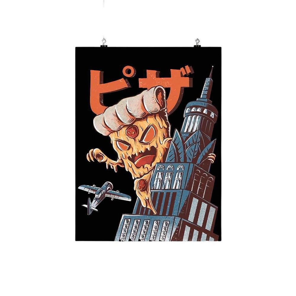 Placa Decorativa divertida Pizza Kong 20X30Cm