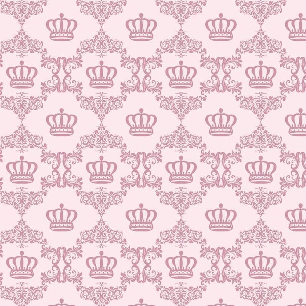 Papel De Parede Adesivo Coroa Bordo Opaca Infantil Bebe