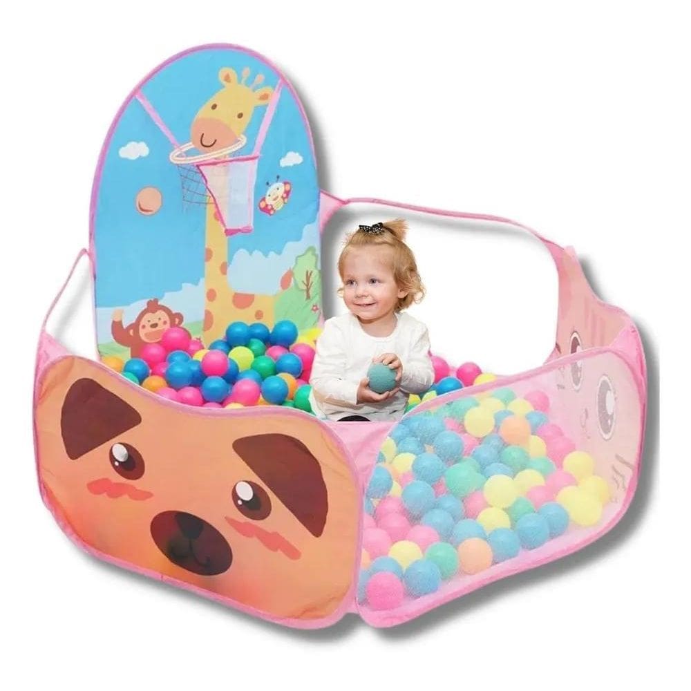 Piscina Bolinhas Grande Infantil Diversão Garant Rosa