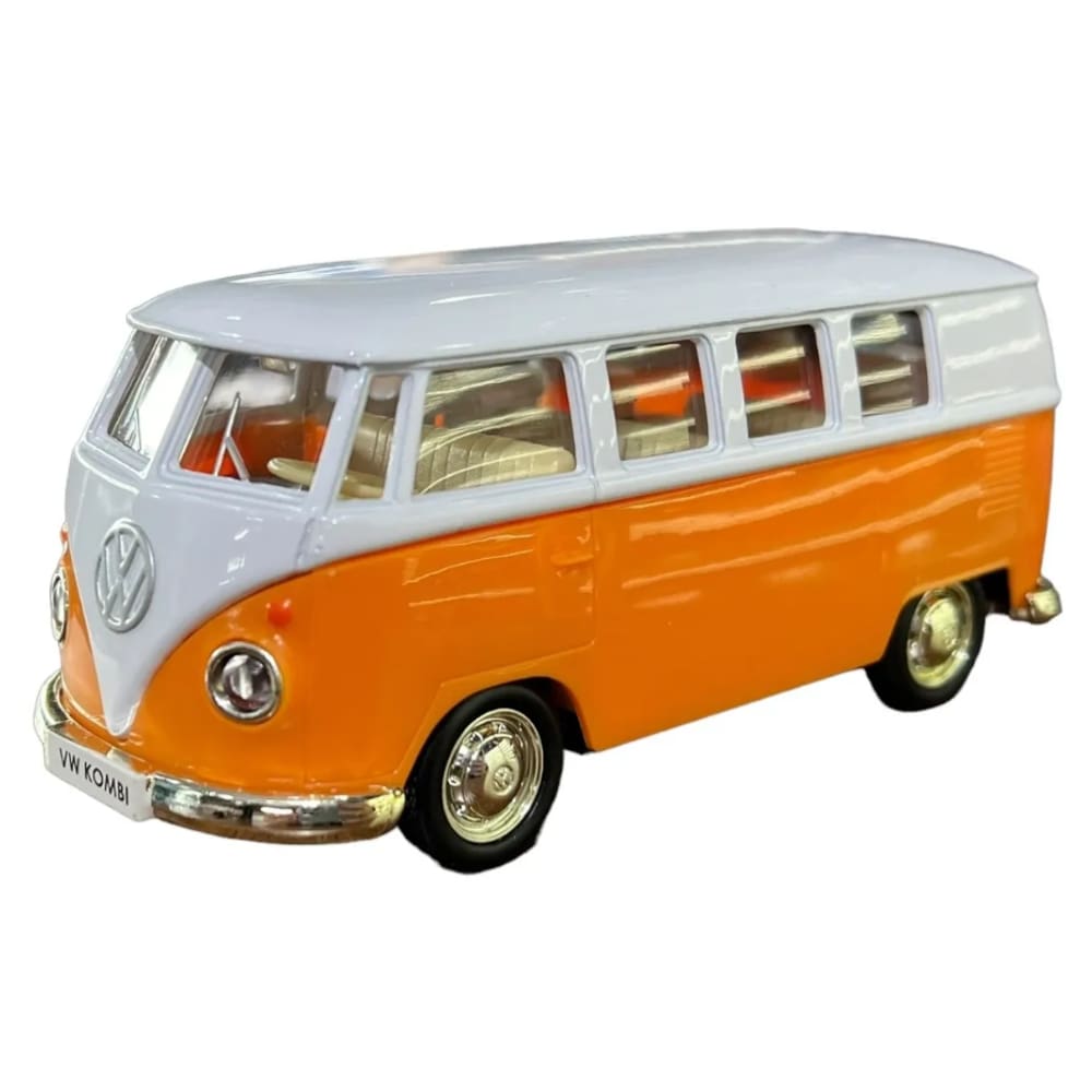 Vw Kombi Nacional metal 1962 Rmz 1:32 Laranja