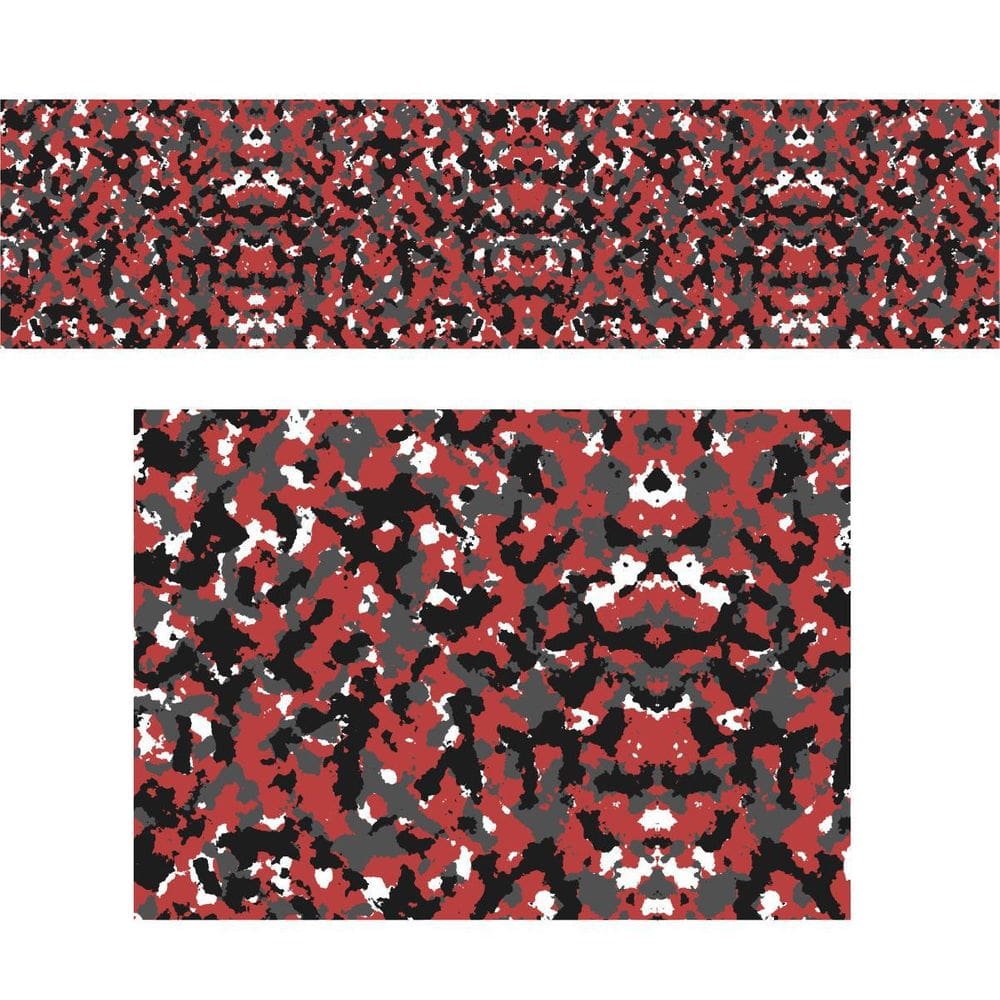 Adesivo Camuflado - Red And Black Urban Camo Army 2,00X0,50M