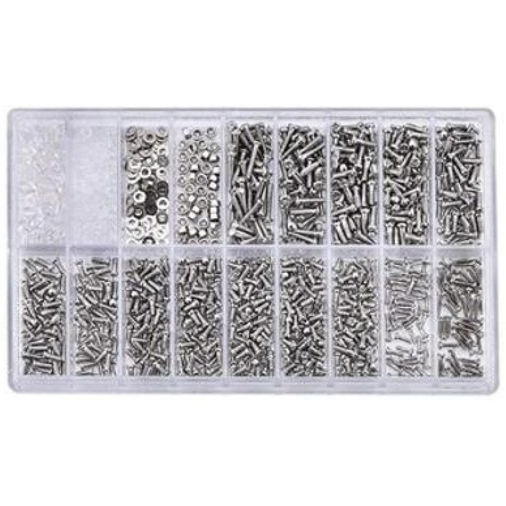 Kit 1000 Parafusos Relógios Óculos Conserto Fornitura Porca