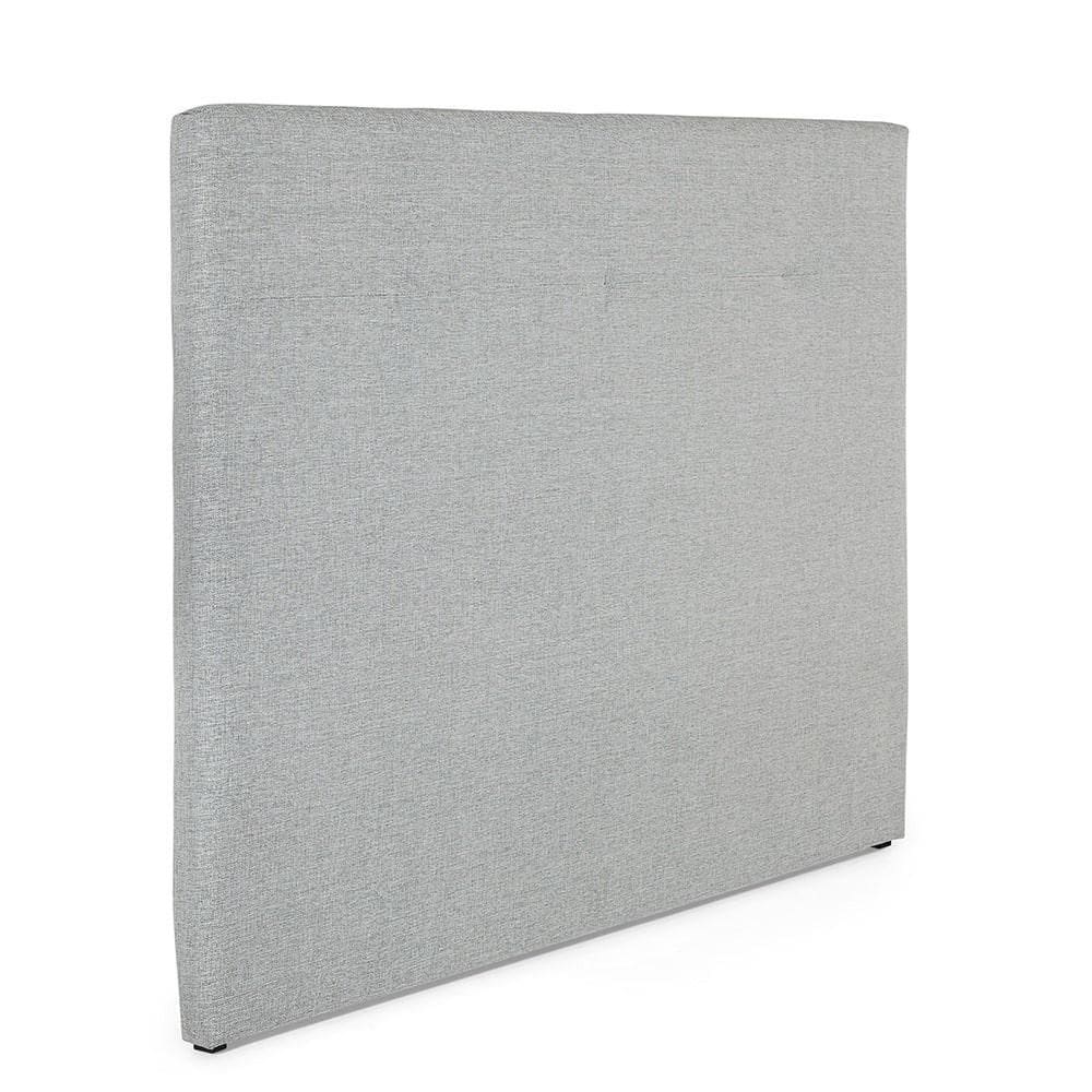 Cabeceira Casal Édez Serena Estofada Linho Cinza, 138 cm