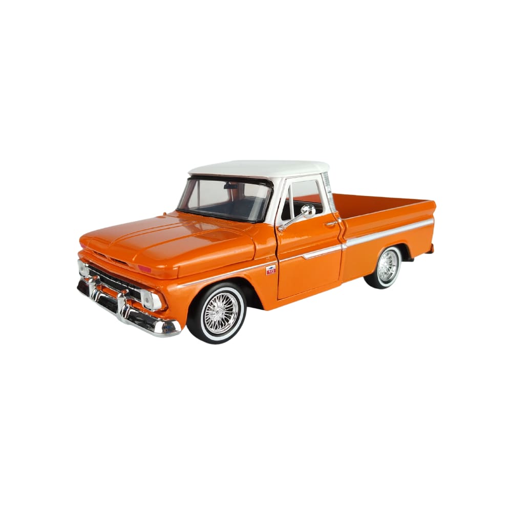 Chevy C10 Fleetside 1966 Pickup 1:24 Motormax Laranja