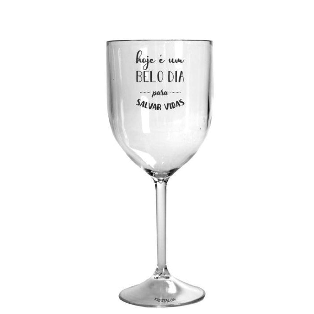 Kit 4 Taças Vinho Acrílico Personalizadas Enfermagem