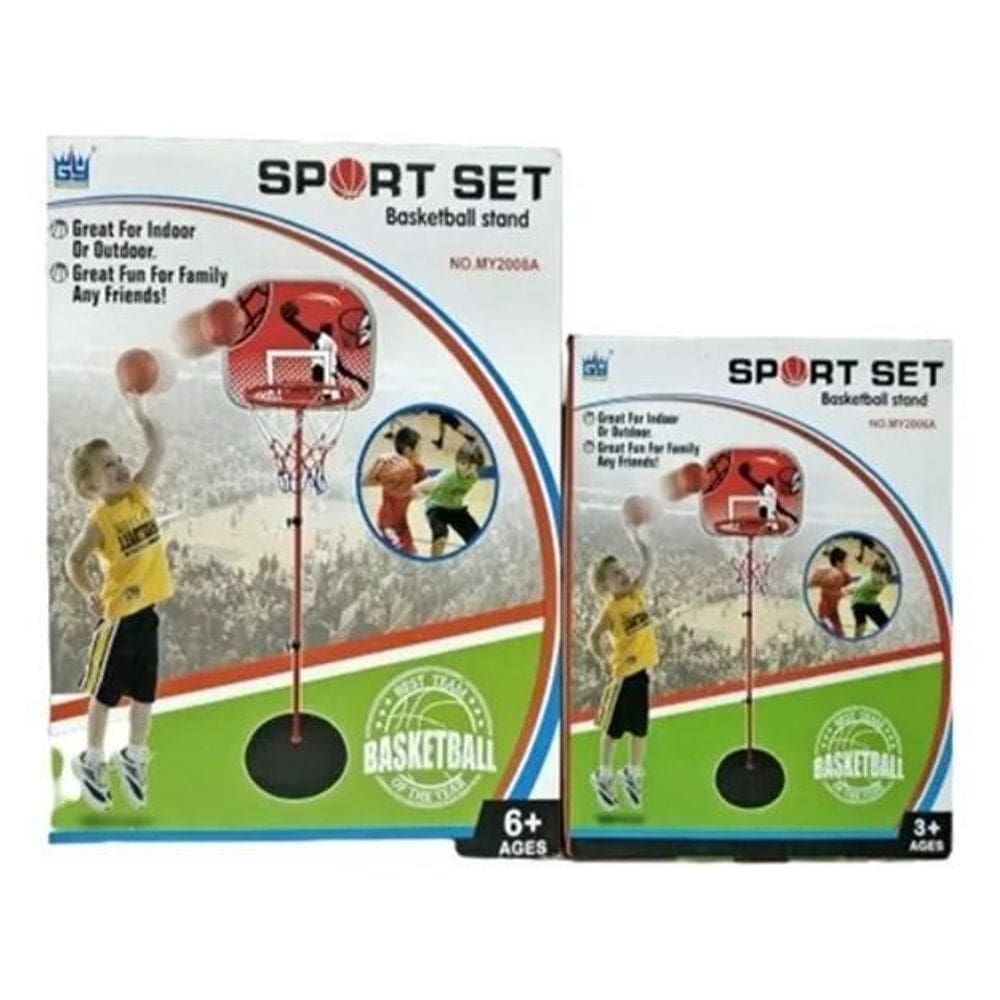 Cesta De Basquete Infantil Com Pedestal Ajustável