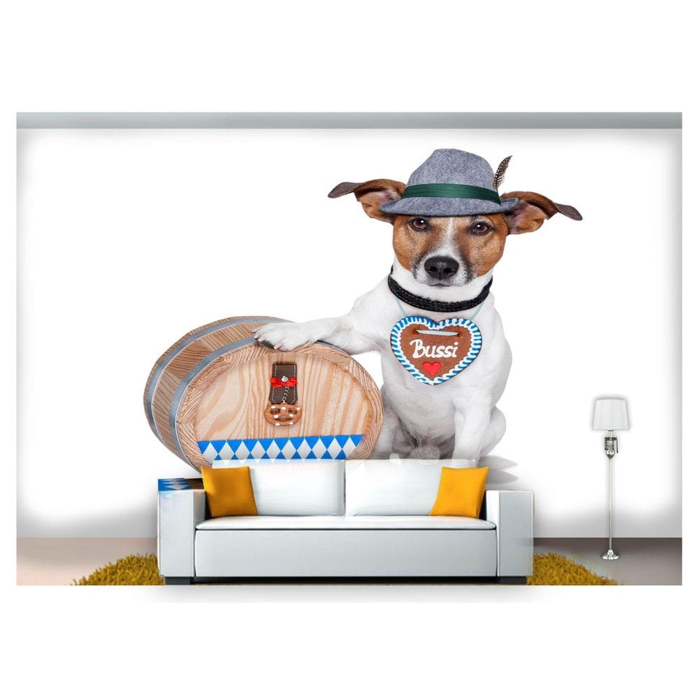Papel De Parede Oktoberfest Cão Barril  Anm112