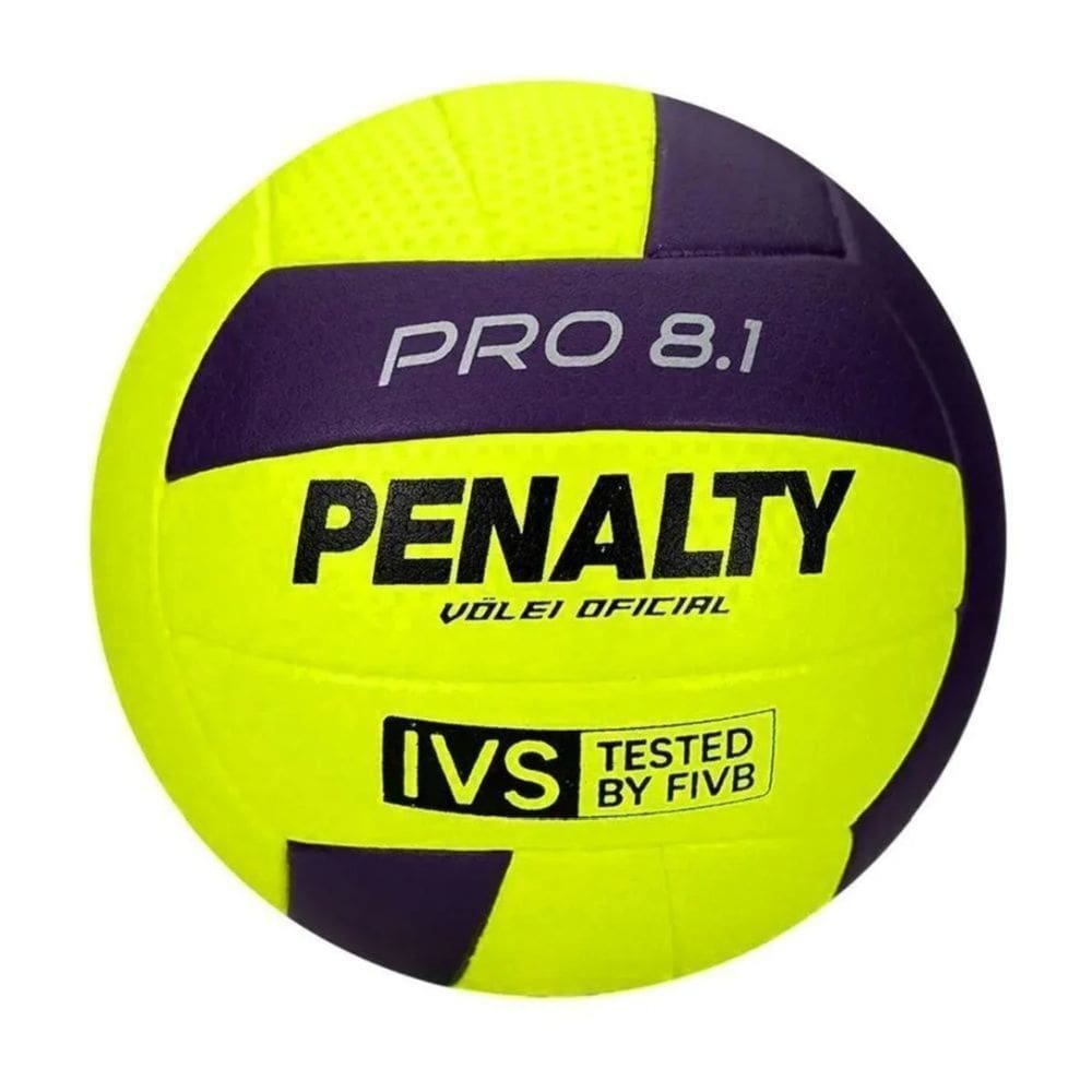 Bola Vôlei Penalty 8.1 Pro XXVI - Amarelo e Roxo