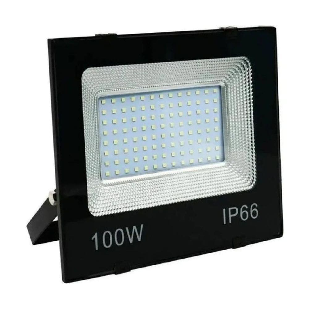 Refletor Led 100W Bivolt Branco Frio Ip66 Blindado