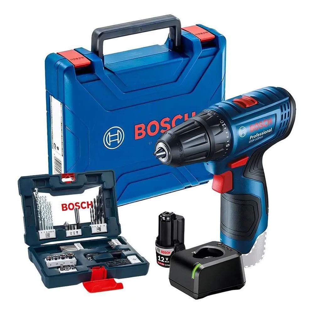 Bosch Gsr 120-Li + Maleta 41 Peças: Potência