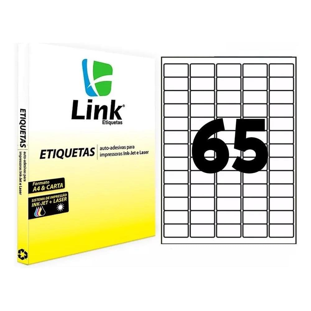 Etiquetas A4 38X21Mm - 100 Folhas Para Laser/Inkjet