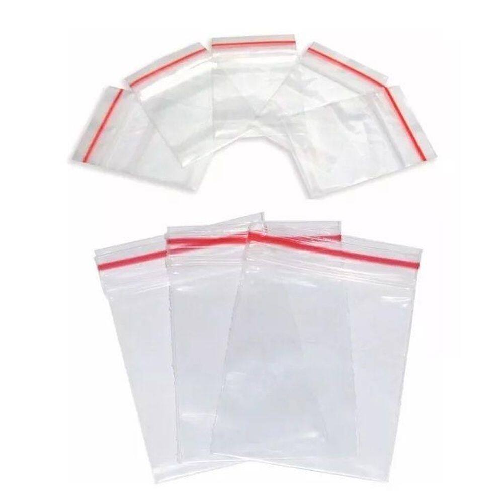 Kit 1000 Saco Fechamento Zip N05 10X14Cm Fecho Hermético