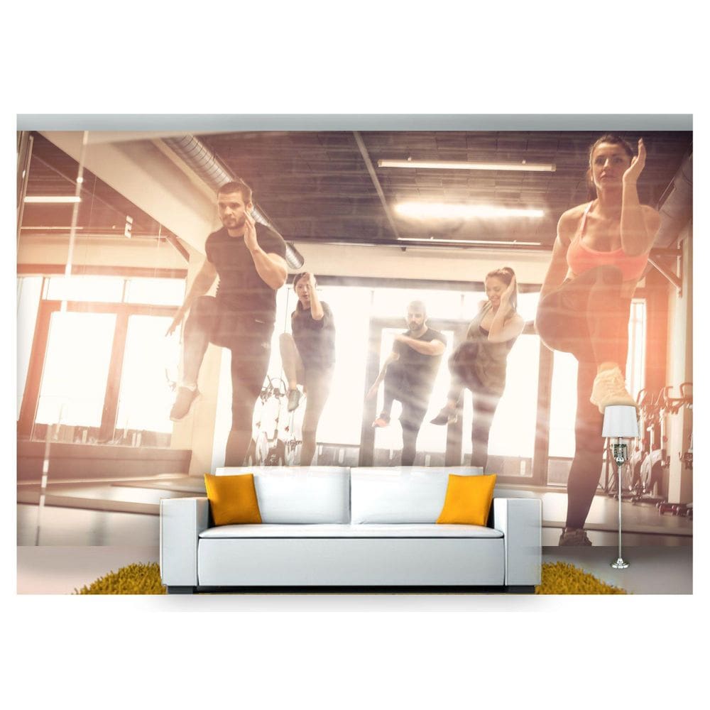 Papel De Parede Academia Exercício Crossfit 3D Aca09